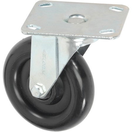 Global Industrial Medium Duty Rigid Plate Caster 5 Polyurethane Wheel 906212